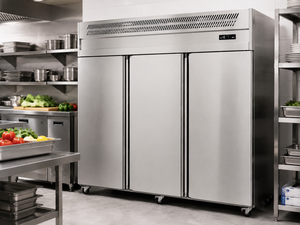 Refrigerador Comercial de 3 Puertas para Cocina - Refrigerador Sólido de Acero Inoxidable Premium con Bajo Nivel de Ruido y Enfriamiento Rápido y Potente - Product Image 6