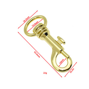 Mittlere runde Schwanz Hunde halsband führt Verschluss Hochleistungs-Karabiner haken für Haustier zubehör 19mm ovale Enden Schlüssel kettens chnalle - Product Image 6