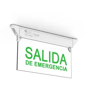 阿根廷智利阿根廷墨西哥出售单面或双面SALIDA SAIDA Emergencia Led出口招牌应急灯