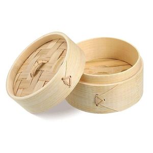 Ensemble de paniers vapeur à 5 niveaux de 6 pouces pour burgers, dim sum, pommes de terre, crevettes, tamales et autres plats - Product Image 2