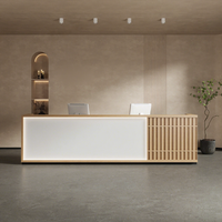Comptoir de réception d'entreprise de style chinois, comptoir de bar pour hall d'hôtel, comptoir de service pour salon de beauté, comptoir de caisse pour magasin de vêtements
