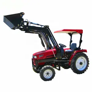 30hp 4wd farm tractor with front end loader bucket