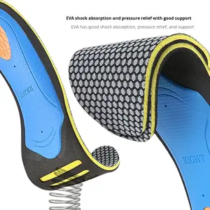 Semelles orthopédiques ajustables pour le soutien de la voûte plantaire, correction des pieds plats, correction vers l'intérieur et vers l'extérieur, orthopédique unisexe, décontracté, EVA, nylon - Product Image 4