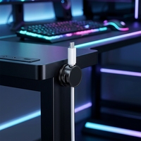 Support de câble magnétique rotatif auto-adhésif détachable, pliable, portable et flexible pour bureau, organisateur de câbles de charge 3-7mm