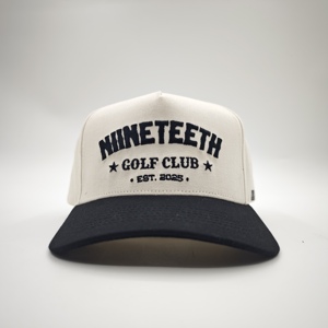 Two Tone 5 Panel Baseball Cap Custom Embroidery Logo Low MOQ OEM Hip Hop Street Culture Fashionable Slouchy Fit <b>Hat</b> - Product Image 5