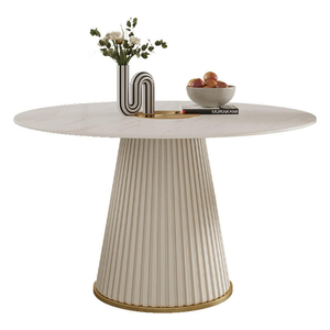 Ensemble de table et chaises de <span class=keywords><strong>salle</strong></span> à <span class=keywords><strong>manger</strong></span> rondes, modernes, minimalistes, convertibles et réglables, de luxe, pour petits appartements, durables et écologiques - Product Image 6