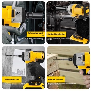 Llave de impacto multifuncional sin escobillas de doble accionamiento transfronteriza con batería para reparación automotriz, para comercio exterior de fábrica - Product Image 3