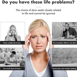 Joint d'étanchéité pour <span class=keywords><strong>porte</strong></span> et fenêtre, bande de protection extérieure en mousse en forme de V, bloqueur de fente pour <span class=keywords><strong>porte</strong></span> de garage, insonorisation domestique - Product Image 6
