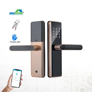 BBDHOME apartemen kantor rumah tanpa kunci, keypad masuk biometrik Tuya Zinc Alloy kunci pintu pintar