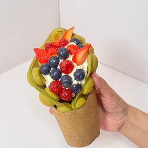 Harina premezclada comercial de gofres de huevo Matcha <span class=keywords><strong>en</strong></span> <span class=keywords><strong>polvo</strong></span> para gofres de huevo, bolsa de 1kg, mezcla de gofres de huevo Matcha - Product Image 4