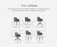 Chaises de salle à manger modernes de luxe au design nordique, rembourrées en tissu, en cuir PU, pivotantes à 360 degrés, pour meubles de salle à manger d'appartement