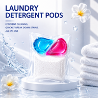 Capsules de lessive écologiques en gel, nettoyage en profondeur, parfum longue durée, capsules de lavage pour peaux sensibles