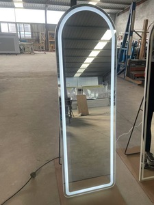 <span class=keywords><strong>Specchio</strong></span> <span class=keywords><strong>da</strong></span> pavimento illuminato a forma di arco moderno con Smart Touch Music Speaker Design illuminato con funzionalità di soluzione grafica - Product Image 3