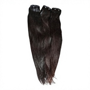 Extensiones de Cabello Humano Virgen Remy Indio para un Cabello Largo, Liso y Natural de Color Negro - Product Image 2