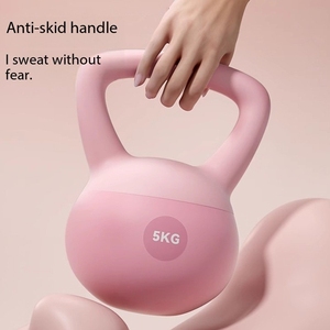 Kettlebells en PVC et fer remplis de sable pour l'entraînement des hanches et des bras – Poids libres souples anti-chute pour la vente en gros - Product Image 1