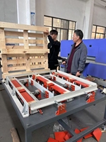 Ligne de production de machines à clouer les palettes en bois haute sécurité 380V 2000KG
