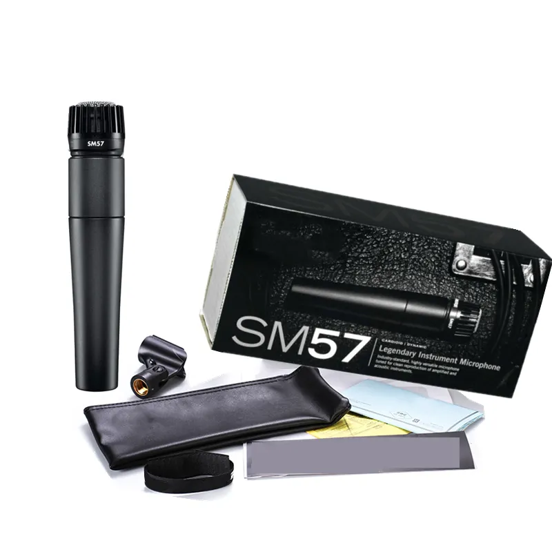 Hot Selling Shure Sm57 Stage Performances Studio Vocal Karaoke Handheld Sm57 Wired condenser microphones