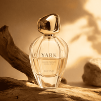 YARK Eau De Parfum 50ml Botella de Vidrio con Tapa Dorada 100ml Botella de Perfume Redonda de Lujo con Cajas de Perfume