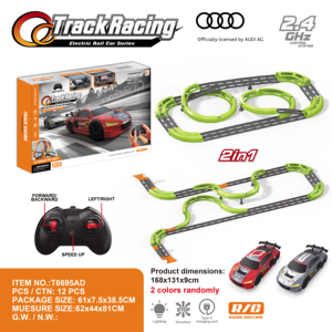 Jouet de course compétitif pour enfants, voiture RC sous licence officielle 1:64, ensemble de course sur double piste, fournisseur de jouets en gros - Product Image 1