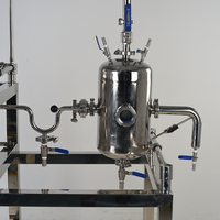 Résistance à la corrosion de réacteur en acier inoxydable à double enveloppe 10L 20L 50L 100L SS304 de laboratoire de vente chaude