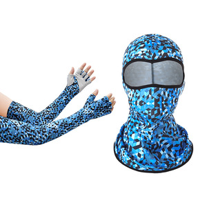 Ensemble de masques de cyclisme avec cinq manchons pour les doigts, anti-UV, respirant, séchage rapide, protection du cou, couvre-visage pour les sports de plein air, adultes - Product Image 4