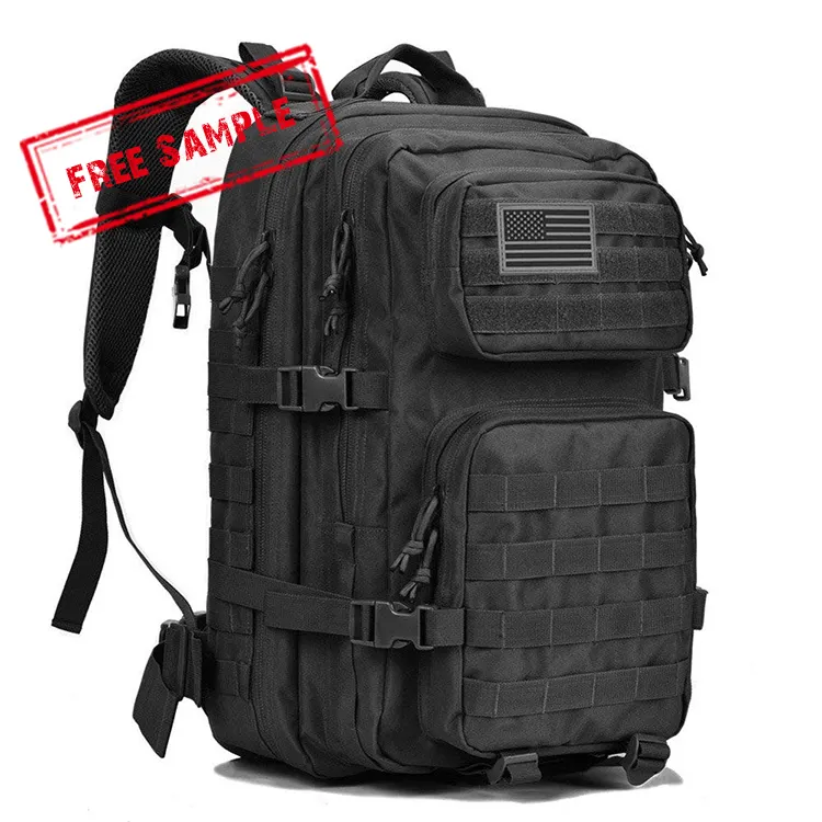 45L sırt çantaları özel Logo kamp yürüyüş avcılık taktik geri paketi kamuflaj omuzdan askili çanta