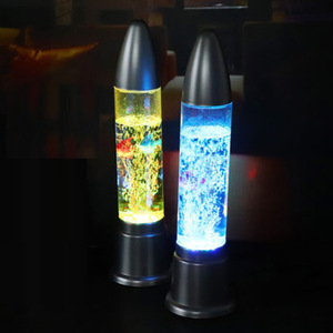 Fabriek Directe Verkoop 50Cm Rustige Led Rgb Automatische Kleurveranderende Waterkolom Lamp Moderne Huisdecoratie Kogel Bubble Batterij - Product Image 3
