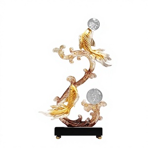 ของตกแต่งบ้านสไตล์จีน ทำจากเรซิ่น สำหรับตกแต่งทางเข้าบ้าน ปีใหม่ หรูหรา ทันสมัย ตู้วางทีวีและไวน์ ของขวัญขึ้นบ้านใหม่ สำหรับห้องนั่งเล่น - Product Image 1