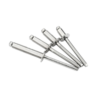 Rivet aveugle en acier inoxydable 304 à tête de bouton Rivet pop à extrémité ouverte Rivet anti-rouille à haute résistance Niveau 51 Rivet