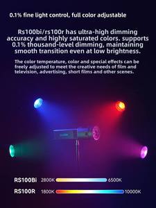 Luz de <span class=keywords><strong>Cine</strong></span> Godox RS100bi RS100r, Luz de Relleno a Todo Color de 100W, Portátil para Fotografía y Grabación, Hecho en China - Product Image 6