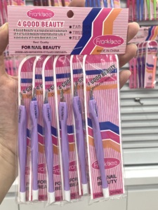 Shuangqiao <span class=keywords><strong>IVON</strong></span> Modelo 1, Juego de 6 Piezas de 3 Empujadores de Cutículas de Doble Punta con Mango Blanco para Manicura - Product Image 3