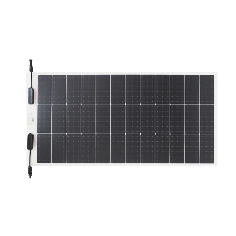 El mejor precio Panel solar flexible de 240W para techo de coche Potente 18V/36V Suave para coche eléctrico RV Todo negro Energía solar ACTECmax