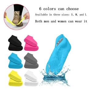 Couvre-chaussures en silicone imperméables pour le sport, résistants aux éclaboussures, accessoires de protection pour bottes de pluie en caoutchouc pour les jours de pluie en extérieur. - Product Image 3