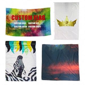 Outdoor Digital Printed Advertising Oem Odm Custom Flags Customized Double-Sided Colorful Banner - Product Image 1