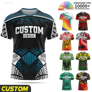 Individuell Bedrucktes Tribal-Tattoo-Design Herren T-Shirt Sport-Tees Sommer Kurzarm-T-Shirts Polynesien-Print Mode O-Ausschnitt Oberteil - Product Image 1