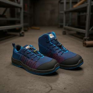 รองเท้าทำงานน้ำหนักเบา TTAKE Techno Flex Safety Footwear สีน้ำเงินแบบตาข่าย - Product Image 3