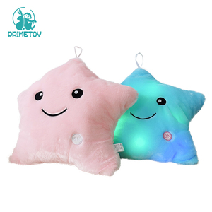 Wholesale <b>LED</b> Flash Lighting <b>Star</b> Plush Toys Light Soft Baby Toy Glowing PP Cotton Filled Cushion up <b>Led</b> <b>Stars</b> Pillow - Product Image 2