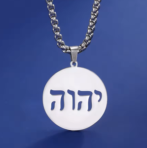 Collana cerchio <span class=keywords><strong>alfabeto</strong></span> <span class=keywords><strong>ebraico</strong></span> all'ingrosso a buon mercato 316L in acciaio inox messianico religioso gioielli gioielli pendenti collane - Product Image 2