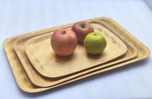 Source Bol de tissage en bambou créatif et écologique Logo personnalisé de couleur naturelle pour salade Fruits secs Style bûche pastorale Camping - Product Image 2