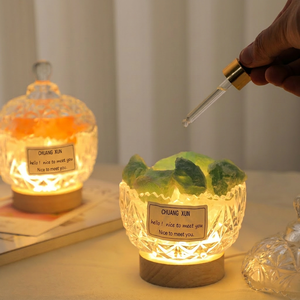 Difusor <span class=keywords><strong>de</strong></span> Aromaterapia <span class=keywords><strong>de</strong></span> Cristal <span class=keywords><strong>de</strong></span> Sal Natural con LED Creativo 3D, Lámpara Nocturna <span class=keywords><strong>de</strong></span> Escritorio, Regalo para Fiestas, Adorno Decorativo <span class=keywords><strong>de</strong></span> Mesa - Product Image 4