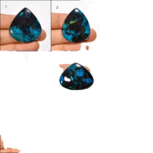 Exclusivas Piedras Preciosas Sueltas de Azurita 100% Naturales, Cristal de Azurita para Joyería, Regalo Perfecto a Bajo Precio - Product Image 1