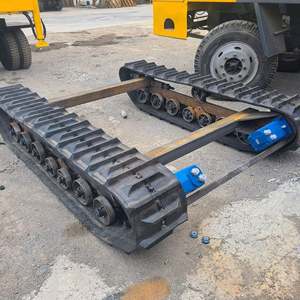 Steel Track Undercarriage Rubber Crawler Chassis <b>Remote</b> <b>Control</b> <b>Robot</b> Industrial Use - Product Image 1