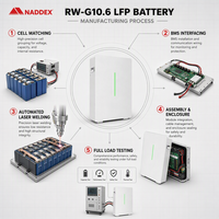 Batterie LiFePO4 à semi-conducteurs RW-G10.6 Prix Usine Série HomeSpring Batterie Solaire Domestique LV Stockage d'Énergie Hybride PV pour la Maison
