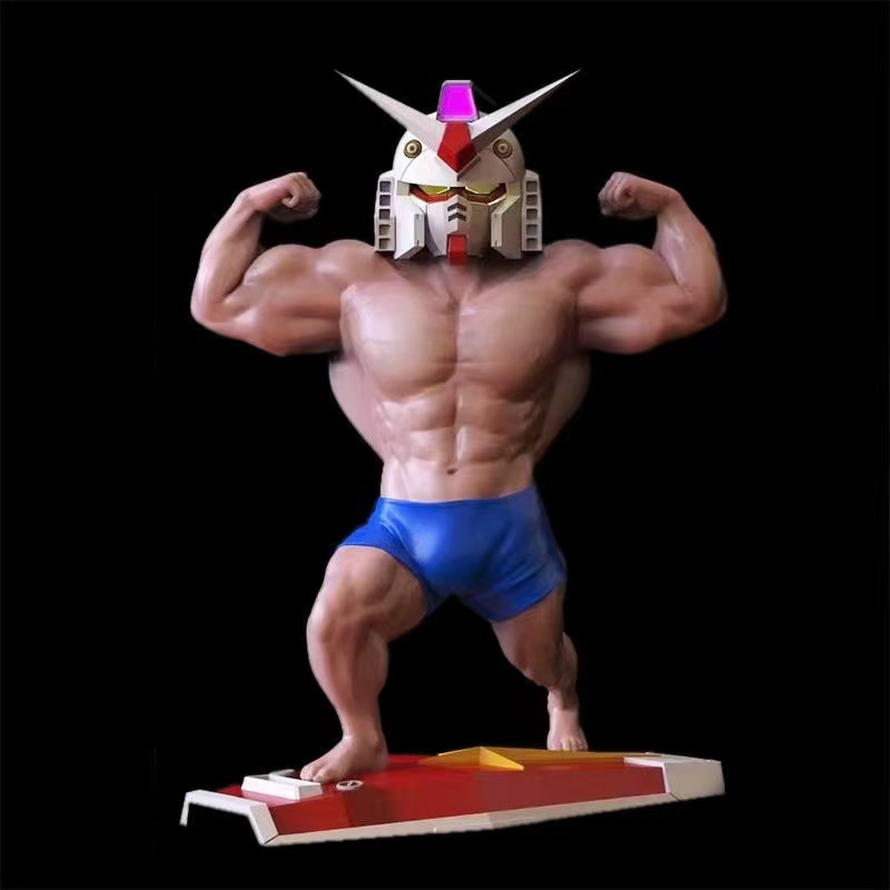 Le muscle est aussi haut que le bleu d'origine
