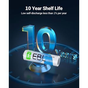 Paquete de 24 Pilas Alcalinas AAA EBL de 1.5V, Triple Potencia para Todos los Dispositivos, Larga Duración, Certificación Rohs, Modelo AA - Product Image 5
