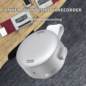 เครื่องบันทึกเสียงอัจฉริยะ Anker SoundCore Feishu AI พร้อมฟังก์ชันถอดเสียงพูด สรุปการประชุม แบตเตอรี่ใช้งานได้นาน สีเงินไทเทเนียม สำหรับธุรกิจ เชื่อมต่อผ่าน USB - Product Image 2