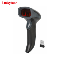 Luckydoor K-215R 1D Wireless USB Handheld Barcode Scanner dengan Kapasitas Membaca Ukuran A4 Pemindai Stok Otomatis Berkecepatan Tinggi
