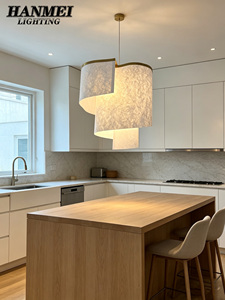 Modern Design Wall With Weave Paper Lampshade Green Degree <b>Light</b> Fixture for Living & Dining Room HM-LB-001 Modern Design Enhanc - Product Image 4