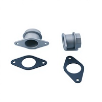 Système de conduits de CVC, embout de test flexible à rotule avec joint en caoutchouc plat circulaire, construction en aluminium et plastique pour utilisation en extérieur