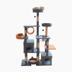 Mehrstöckiger Kratzbaum aus Jute: Luxuriöser Katzenpalast mit Großem Platz und Leichter Montage - Product Image 1